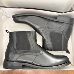 English Laundry Mens Oaks Chelsea Boots 10 Black Leather NWT Pull On